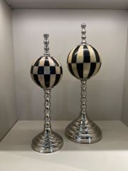 İthal Küre Desenli Gümüş