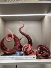 4 Parça Cam Sarmal Set Pembe