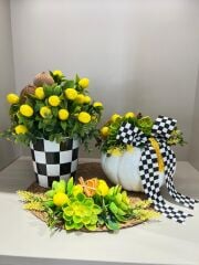 3 parça set/Limonlu